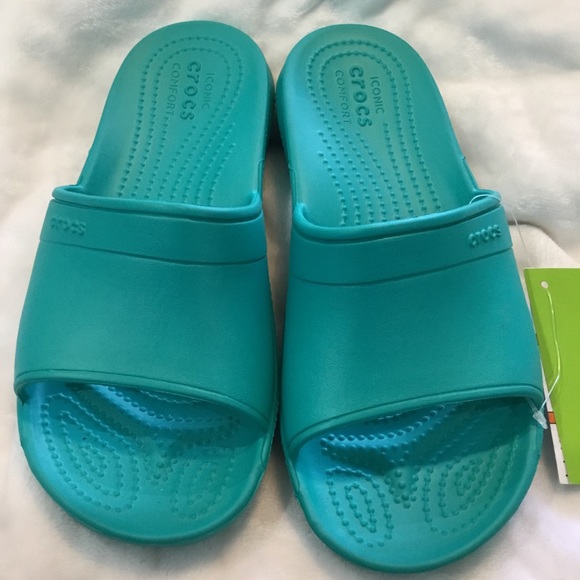 crocs tropical teal